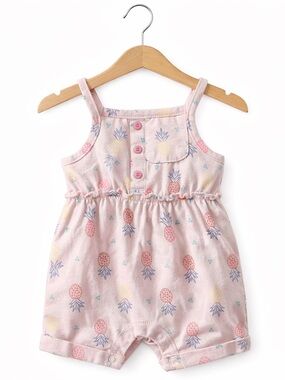 10/$15 Monkey Bars Pink Pineapple Romper Size 0-3